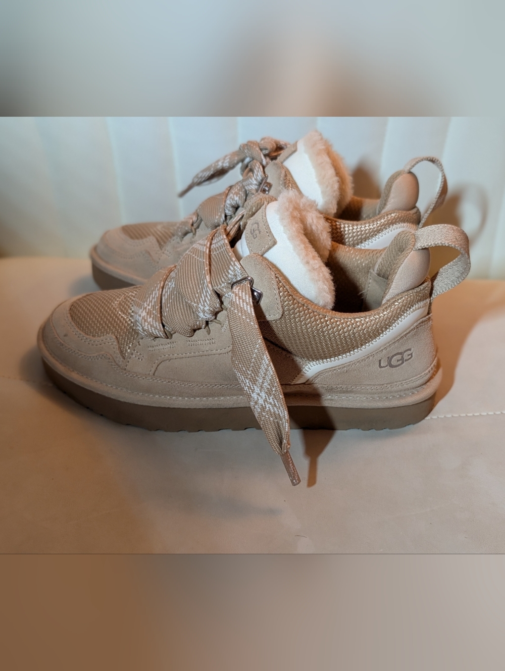 UGG Lowmel Madison Lace Sneaker in Sand